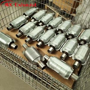 Edelstahl High Flow Abgas schall dämpfer rohr Universal 2 ''2.25'' 2.5 ''Auto katalysator mit Zelle 200 400 - Product Image 6