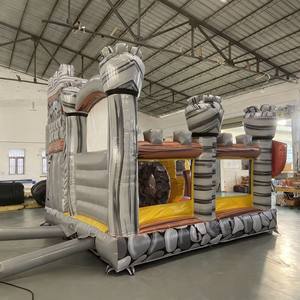 Maestoso castello gonfiabile <span class=keywords><strong>centro</strong></span> giochi cavaliere drago tema PVC telone materiale per uso interno/esterno commerciale residenziale - Product Image 5