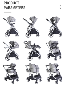 Passeggini Gemellari Multifunzionali Leggeri con Sospensioni su Tutte le Ruote, Estate 2021 - Product Image 4