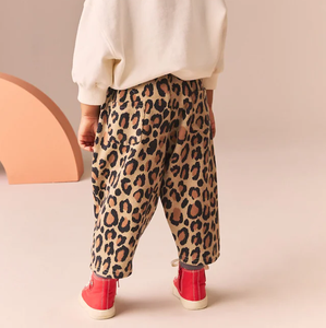 Pantalons léopard pour enfants été 2025, garçons et filles, pantalons léopard courts à jambes larges - Product Image 2