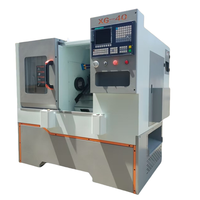 Tour CNC à banc incliné horizontal de haute précision XG40, broche unique, 3 axes, pièces d'usinage métalliques