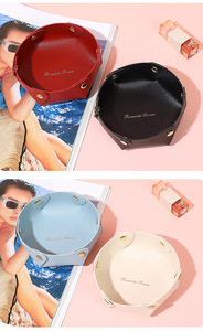 Bandeja de Almacenamiento Zenos Classic de Cuero de un Solo Nivel y Gran Capacidad para Mesa y Sala de Estar, para Joyas, Herramientas y Llaves - Product Image 6