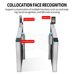 Puertas de velocidad para peatones, torniquete, sistema de Control DE ACCESO Rfid, puerta de barrera oscilante automática anticolisión - Product Image 2