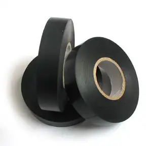 Easy Tear black Fabric cloth PVC Fuzzy electrical insulation packaging Auto car Automotive interior Wire Harness flannel tape