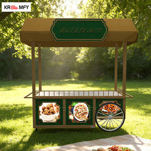 Chariot de vente ambulante avec roues pour glaces, café, nourriture de rue, gelato de mariage - Product Image 3