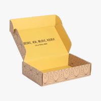 Caja Cuadrada de Cartón Corrugado Reutilizable con Laminado Mate y Logotipo Personalizado para Envío de Macarons, Sushi y Chocolate