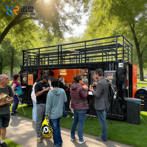 Ristorante Container a Due Piani, Food Truck Container, Caffetteria con Posti a Sedere sul Tetto, Cucina Mobile Container Standard UE - Product Image 6