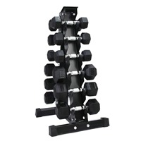Support de rangement hexagonal pour haltères de type A, durable, pour 3-4-5-6-8-10 paires, pour haltères triangulaires de gym, pour la maison ou usage commercial