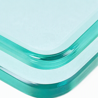 Feuille de verre trempé transparent personnalisée de 3 mm à 19 mm, verre de sécurité renforcé pour fenêtres, portes, balustrades, dessus de table