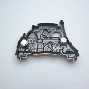 Pháp Paris kim loại kẽm hợp kim đồng Eiffel tháp lưu niệm tủ lạnh nam châm