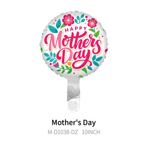 Festa della mamma <span class=keywords><strong>palloncino</strong></span> in alluminio da 10 pollici per la festa della mamma adoro le decorazioni multicolori per la festa della mamma rosa rossa - Product Image 5