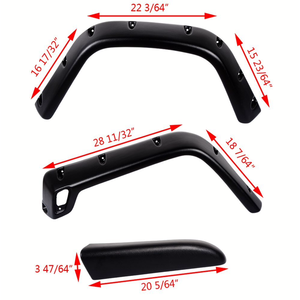 Élargisseurs d'ailes ABS 4x4 pour <span class=keywords><strong>Jeep</strong></span> <span class=keywords><strong>Wrangler</strong></span> TJ LJ 1997-2006 Tout-terrain pour CHEROKEE XJ <span class=keywords><strong>Wrangler</strong></span> <span class=keywords><strong>JEEP</strong></span> - Product Image 2