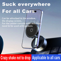 Nouveau support de téléphone portable magnétique pliable en verre pour tableau de bord de voiture 2026, rotation à 360 degrés, fixation magnétique puissante en métal