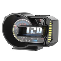 A590 Édition Premium Affichage Tête Haute (HUD) pour Voiture OBD + GPS, Compteur LCD, Enregistreur de Comportement de Conduite avec Indicateur de Score de Conduite et Suivi GPS