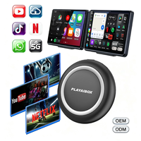 PlayAiBox Sistema Android 15 Multimedia para Auto 4+64GB CarPlay Box con Aplicaciones Abundantes Video Box Adaptador Inalámbrico para Youtube/Netflix
