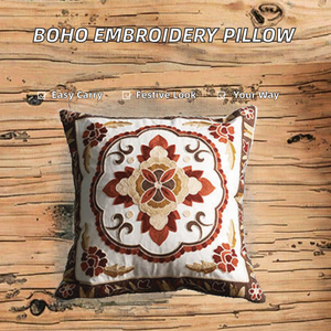 Innermor - Bordado Moderno y Colorido para Uso Hospitalario, Patrón Festivo Texturizado, 15% Lino, 85% Poliéster, Cierre de Cremallera Personalizable - Product Image 2