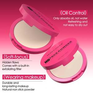 Fond de teint et poudre matifiants waterproof personnalisables, maquillage minéral transparent pour le visage, marque privée - Product Image 5