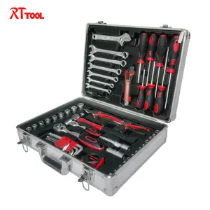 RTTOOL 56 pcs professional Mechanic Tool kit Set in Aluminium Trolley Tool Box