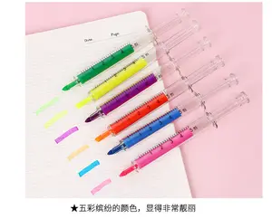 Buy Pen Hotel Wedding Multi-color Plastic Syringe Gift Pen Injection Pen Wholesale Needle Syringe Highlighter Pen
