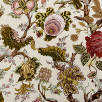 Nappe Vintage Rose Florale Crème à Imprimé Botanique, Housse de Table Ronde Longue pour Mariage Rustique en Jardin ou Banquet
