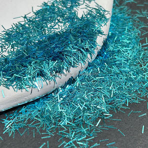 Venta al por mayor barra Rosa Shred Shape Glitters holográfica Tinsel Strip Glitter para vasos de epoxi - Product Image 5