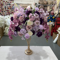 IFG Usine À La Main 50cm Artificielle Orchidée Pourpre Fleur Boule Centres De Table Décorations