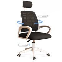Chaise d'ordinateur moderne en maille de luxe Chaise de bureau ergonomique avec appui-tête réglable Offre Spéciale pour le lieu de travail