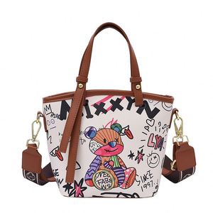 Bolsos de Mano de Diseño Moderno con Estampado de Grafiti para Mujer, Bolsos de Hombro Coloridos y a la Moda con Cierre, Bolsos de Mano Portátiles - Product Image 1