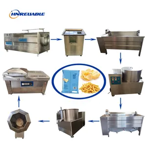 Coupe-frites industriel trancheuse ligne de production d'équipement de friteuse machine de fabrication de chips de pomme de terre à petite échelle à acheter