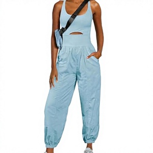 Mono Deportivo de Una Pieza para Mujer con Logotipo Personalizado, Control de Abdomen, Ajustado, Sexy, para Yoga, 100% Poliéster, Cuello en V Cruzado - Product Image 3