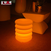 Tabouret lumineux LED RGB rechargeable 16 couleurs, étanche, en plastique PE, pour la maison, l'hôtel, la vente en gros et la location