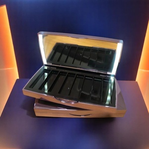 Palette de fards à paupières cosmétiques en plastique à marque privée avec lumière LED éclairante - Product Image 4