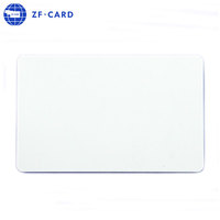 Carte en PVC échantillon gratuit ruban à jet d'encre en plastique blanc carte en PVC vierge imprimable en gros blanc