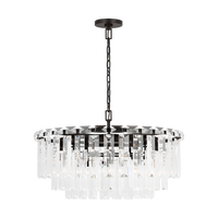 Suspension en cristal rectangulaire de luxe moderne faite à la main pour le salon de l'hôtel facile à accrocher avec base E26 personnalisable
