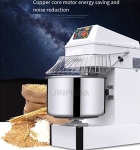 Mélangeur de <span class=keywords><strong>farine</strong></span> Machine alimentaire Double moteur Double vitesse pleine ceinture mélangeur de pâte en spirale pour pain à gâteau - Product Image 6