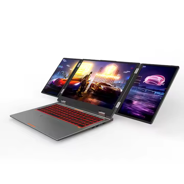 16"+10.5inch Touch Screen with Three Screens Game Laptop Mechanical Keyboard Laptop Computer Business Triple Monitor Laptop