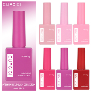 BIN san valentino Sweet Bloom Collection personalizzato 6 pezzi 15 ML Gel smalto Set stesso colore bottiglia Kit di smalto per unghie Gel UV - Product Image 3