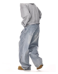 <span class=keywords><strong>Jeans</strong></span> da <span class=keywords><strong>uomo</strong></span> Casual <span class=keywords><strong>a</strong></span> <span class=keywords><strong>vita</strong></span> media Y2K larghi lavati estivi colorati <span class=keywords><strong>Jeans</strong></span> larghi dritti <span class=keywords><strong>a</strong></span> gambe larghe in Denim per l'autunno - Product Image 4