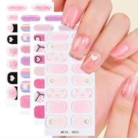 Enveloppe d'ongle semi-durcie 3d coréenne Logo personnalisé Lampe durcie Uv Autocollant d'ongle en gel semi-durci pour application de gel sur les ongles d'art