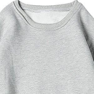 เสื้อสเวตเชิ้ตผู้ชายทรงโอเวอร์ไซส์ ผ้าคอตตอนผสมโพลีเอสเตอร์ สีพื้น ดีไซน์หลากหลาย คุณภาพสูงจากโรงงาน ผลิตตามแบบที่ลูกค้าต้องการ ขายดี - Product Image 5