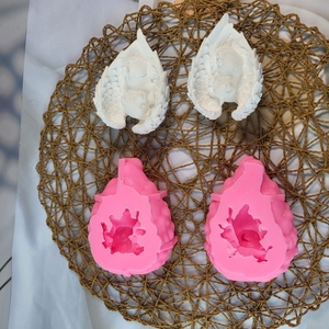 Moldes de fundición de resina hechos a mano para bricolaje estilo Ins adornos decorativos perro alado moldes de silicona W0101 herramientas para pasteles - Product Image 2