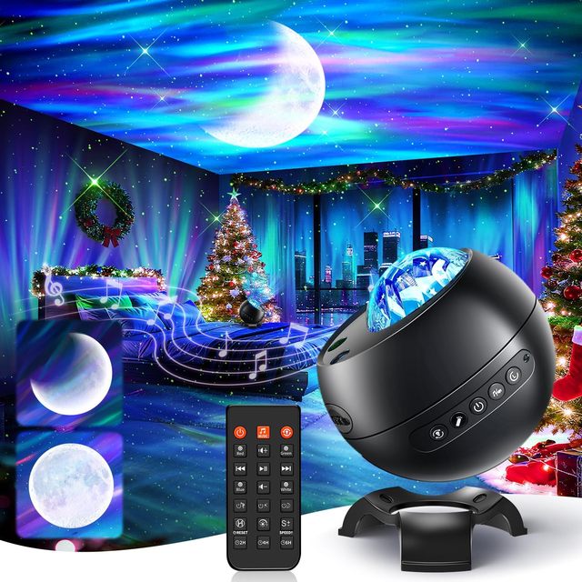 Christmas Gifts for Teens Boy Galaxy Projector for Bedroom Lights15White Noise&Bluetooth Star Projector Galaxy Lights Remote