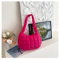 Vente en gros logo personnalisé grand sac à bandoulière matelassé souple rembourré sac à boulettes portable de haute qualité nuage plissé à la mode