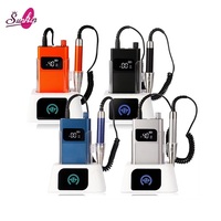 Ponceuse à ongles portable sans balais 40000 tr/min, polisseuse électrique rechargeable avec station de charge pour manucure professionnelle et nail art