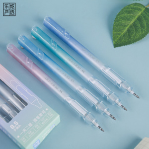 Gel Pen Cute Candy Solid Gradient Gummi Gel Pen Student 0,5mm Creative Black Ink Gel Pen - Product Image 6