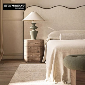 Tête de lit rembourrée en tissu pour lit ultra-fin et doux 2025, taille <span class=keywords><strong>Queen</strong></span>/King, ensemble complet pour chambre à coucher QIYUNFANG - Product Image 5
