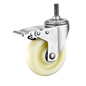 3 "4" 5 "médio dever PP rodízios industriais de aço inoxidável anti-ferrugem plástico rodas - Product Image 4