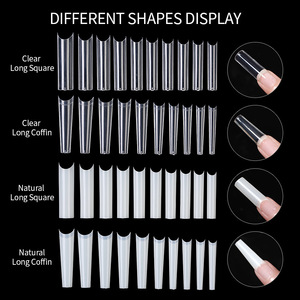 100 pièces/boîte <span class=keywords><strong>XXL</strong></span> cercueil/carré C incurvé Extra Long droit ongles conseils <span class=keywords><strong>faux</strong></span> ongles demi-couverture acrylique <span class=keywords><strong>faux</strong></span> ongles avec boîte - Product Image 2