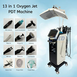 13 en 1 Hydra Oxygen Facial Machine <span class=keywords><strong>Hyperbare</strong></span> H2O2 Whitening Jet Peel Équipement de traitement oxygéné - Product Image 3