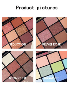 พาเลทอายแชโดว์เครื่องสำอาง15สีอายแชโดว์แบบวีแกนธรรมชาติออกแบบโลโก้ได้ตามต้องการ - Product Image 3